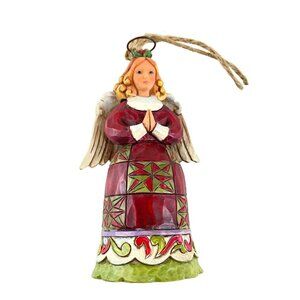 Jim Shore Mini Christmas Angel Figurine Holiday 2012